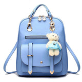 Women Leather Backpack Female Backpack PU leather Women