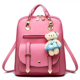 Women Leather Backpack Female Backpack PU leather Women