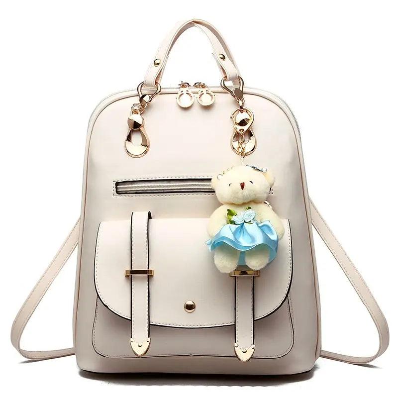 Women Leather Backpack Female Backpack PU leather Women