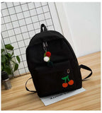 3PCS Canvas Backpacks Shoulder School Bags Travel Bag Rucksacks Student Mochila