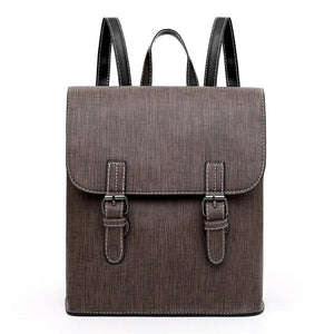 Women's PU Leather Backpack School Travel Rucksack Laptop Satchel