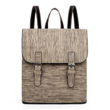 Women's PU Leather Backpack School Travel Rucksack Laptop Satchel