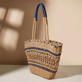 Women Handbag Hollow Woven Large Straw Tote Bag Shoulder Bag