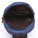 Women Small Canvas Backpack Lady Leisure Travel Bag