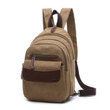 Women Small Canvas Backpack Lady Leisure Travel Bag
