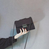 Striped Messenger Bag Chain Shoulder Bag Women's Handbag