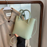 Women's Green Shoulder Handbag PU Everyday Bag