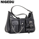 Women Underarm Bag PU Leather Female Purse and Handbag