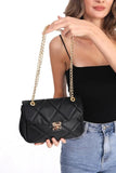 Quilted Chain Strap Hand & Shoulder Bag for Women