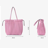 Large Capacity Bucket Handbags PU Leather Women's Totes Bag