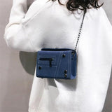 Tide Autumn & Winter Frosted Box Bag Chain Small Bag