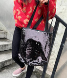 Sequins Gradient Women Large-Capacity Shoulder Bag Handbag