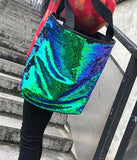 Sequins Gradient Women Large-Capacity Shoulder Bag Handbag