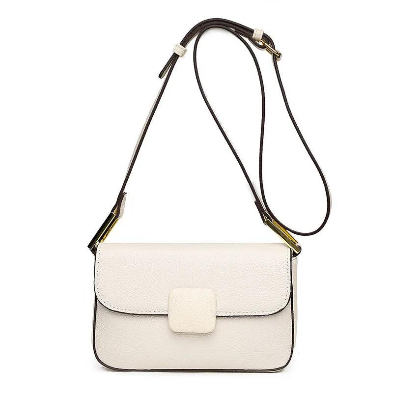 Women's Leather Messenger Bag Small Ladies Handbag Crossbody Shoulder Bag