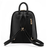 PU Leather Backpack Women Teenage Girls School Shoulder Bag Female Backpacks