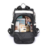 PU Women Backpack Anti-theft School Bag Large Capacity