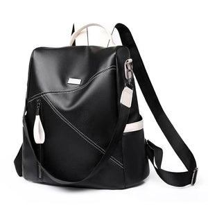 PU Women Backpack Anti-theft School Bag Large Capacity