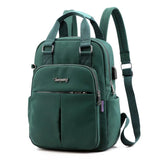 Nylon Women School Backpacks Anti Theft USB Charge Backpack Waterproof Bagpack