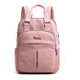 Nylon Women School Backpacks Anti Theft USB Charge Backpack Waterproof Bagpack