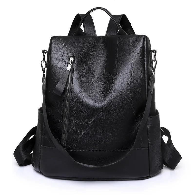 Summer Women Backpack PU Leather Travel Shoulder Bag