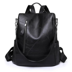 Summer Women Backpack PU Leather Travel Shoulder Bag