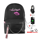 Lil Peep USB Rechargeable Backpack for Women