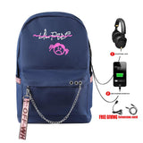 Lil Peep USB Rechargeable Backpack for Women