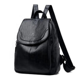 Multifunctional PU Leather Casual Backpack for Women