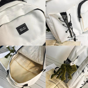 Women Boy Backpack High Female Student College School Bag Teenage Girls Laptop