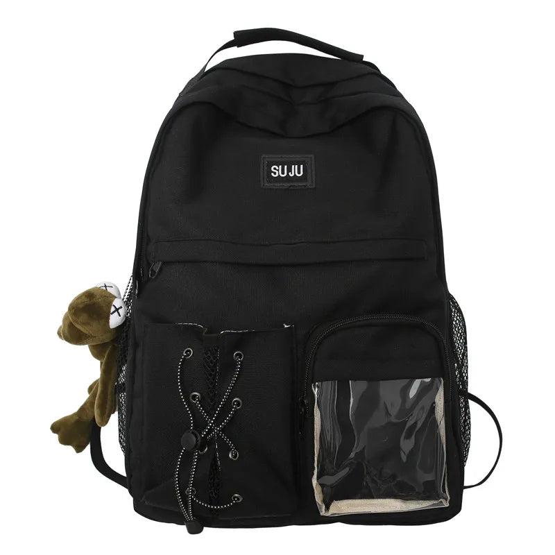 Women Boy Backpack High Female Student College School Bag Teenage Girls Laptop