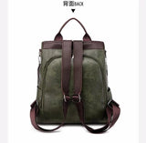 Women Backpack High Leather Large Capacity Schoolbag Travel Bag