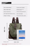Women Backpack High Leather Large Capacity Schoolbag Travel Bag