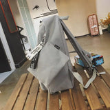 Women Canvas School Backpacks for Teenage Girls 2 Pcs Rucksack Bag