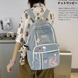 Japanese High School Student Backpack Large Capacity