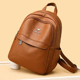 Leather Backpacks High Ladies Bagpack Backpack Casual Large Capacity Travel