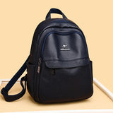 Leather Backpacks High Ladies Bagpack Backpack Casual Large Capacity Travel