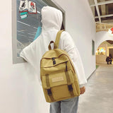 Canvas Women Backpack Anti-theft Shoulder Bag