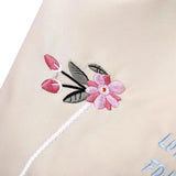 Embroidery Flowers Backpack Women Rucksack Oxford School Shoulder Bag