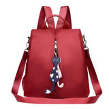 Women Wild Oxford Cloth Mother Student Bag Small Backpack Shoulder Bag
