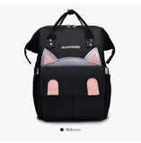 Cartoon Cat Mommy Maternity Backpack Large Capacity Waterproof Mummy Bag