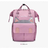 Cartoon Cat Mommy Maternity Backpack Large Capacity Waterproof Mummy Bag