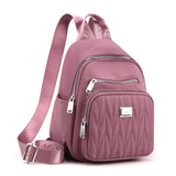 Women's Mini Plaid Backpack Shoulder Bag