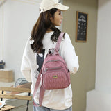 Women's Mini Plaid Backpack Shoulder Bag