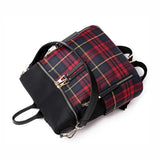 Plaid Women's Backpack Dual-use Travel Bag