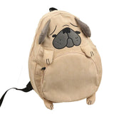 Corduroy Animal Fox Dog Shape Schoolbag Student Backpack