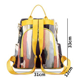 Women's Oxford Cloth Backpack for Travel and School, Anti-Theft Design