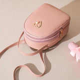Women Small Backpack Letter Purse Mobile Phone Messenger Bag