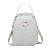 Women Small Backpack Letter Purse Mobile Phone Messenger Bag