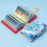 Oil Painting Card Bag High-Grade Large Capacity Wallet 01-WL