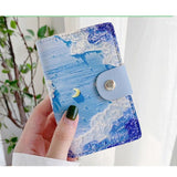 Oil Painting Card Bag High-Grade Large Capacity Wallet 01-WL